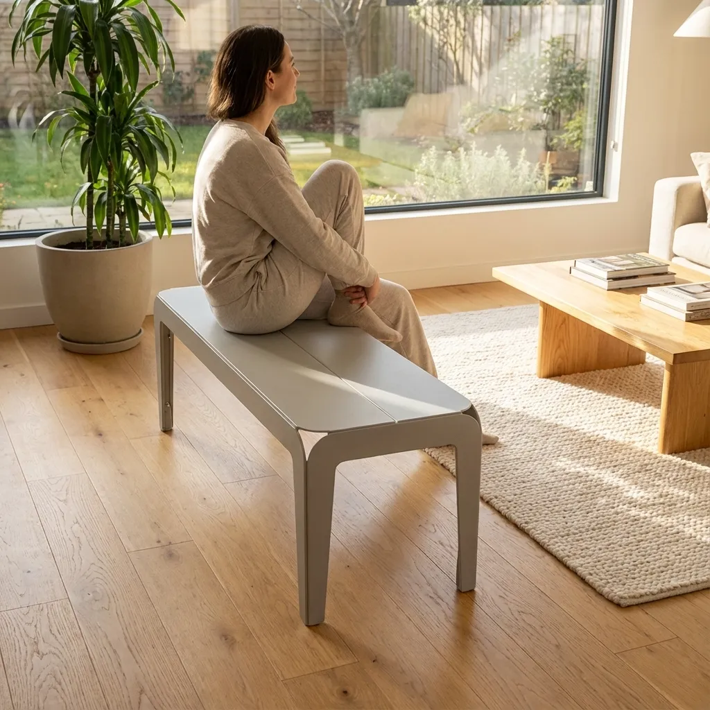 asiento metal doble gris claro.webp