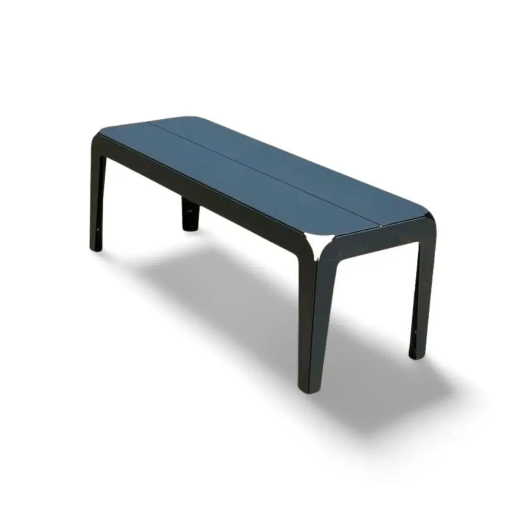 Asiento de acero Galvanizado, Cubierta Metalica, Pintura