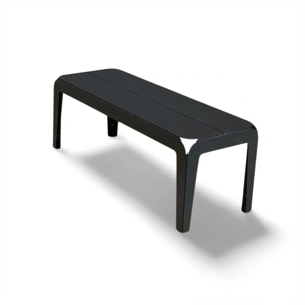 Asiento de metal CRTEC (Gris Claro, 120 cm, Lamina Galvanizada Cal. 16)