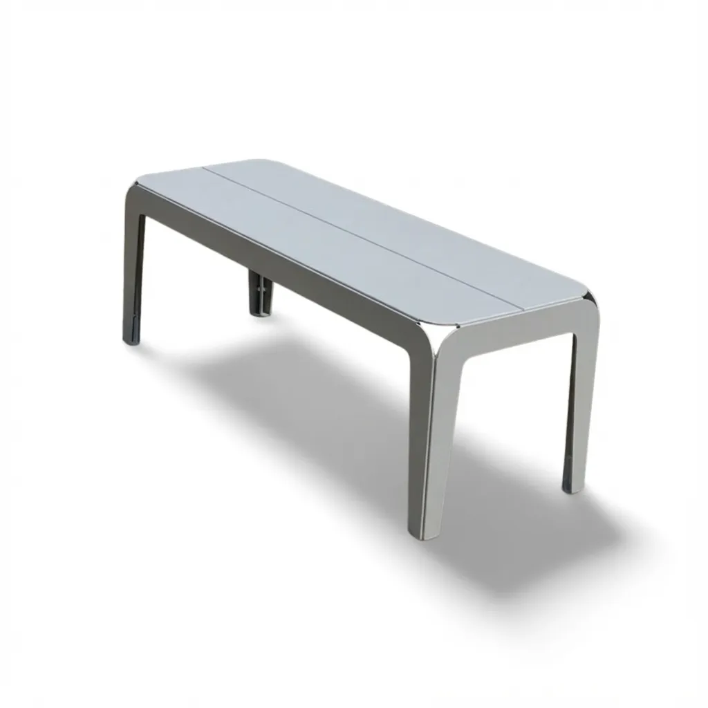 [CRAS2-03-PIN-GC] Asiento doble de metal (Gris Claro)