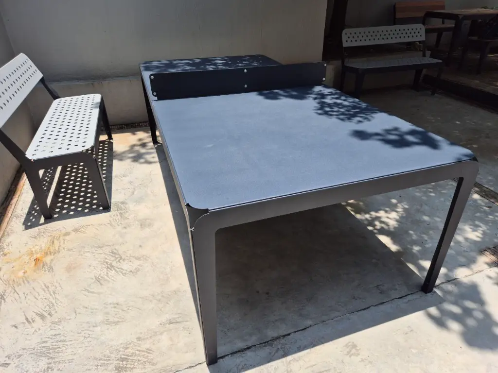 Mesa de Ping Pong 8 Personas, Acero Galvanizado, Pintura Electroestática