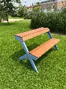 Banca y Mesa Picnic 3 personas, Galvanizada, Pintura Electroestática, Madera Tropical